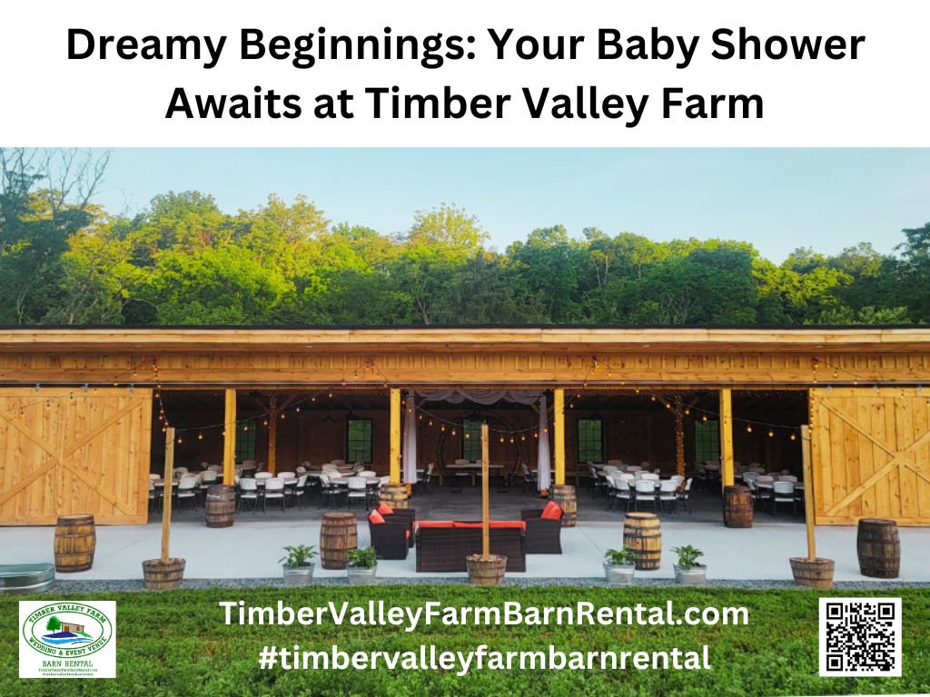 Unique baby shower venue in Clear Spring Maryland Farm and outdoors in nature.
