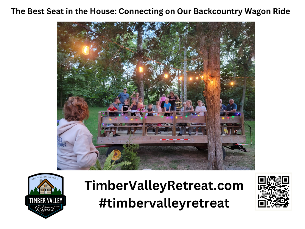 Signature Amenities: Wagon Rides and The Spring Fed Pond
Even on a weekday, the fun never stops at Timber Valley Retreat. Our Wagon Ride offers a nostalgic tour of our 100 beautiful acres. It’s the best way to see the transition of the seasons in Western Maryland. Additionally, our Spring fed pond serves as a quiet focal point for meditation or a quick dip in the paddle boat. Check out our Photo Gallery to see the beauty for yourself.