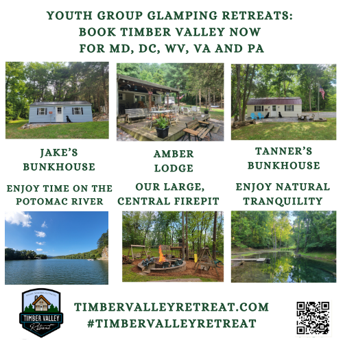 Plan a transformative stay in the best youth glamping retreat cabins Maryland has to offer. Discover why we lead private campgrounds Clear Spring MD for youth groups.