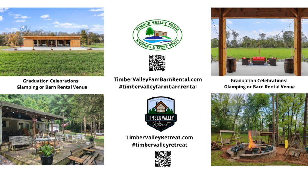 A Legendary Milestone at a Graduation Party Event Venue
Graduating is a "monumental" achievement that marks the start of a brand-new chapter. Why settle for a boring, crowded restaurant when you can host your celebration at a premier graduation party event venue? At Timber Valley Retreat Cabins MD, we offer a "dreamy wonderland" where graduates can truly "unplug" and celebrate their hard-earned success. Our 100-acre farm in Clear Spring provides the ultimate "private hideout" for families and friends to gather and toast to the future. 🎓