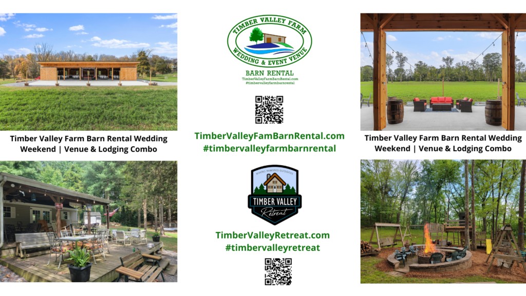 🤩 10 Breathtaking Reasons to Book Weekend Wedding Lodging Maryland Style!
Are you looking to have a beautiful outdoor wedding in nature? Look no further than Timber Valley Farm Barn Rental and stay at Timber Valley Retreat! We offer different areas of our property for your special day, along with comfortable cabins where you and your wedding party can stay. Finding the perfect weekend wedding lodging Maryland couples adore is easy when you have 100 acres of pristine countryside at your disposal. Located conveniently near DC, VA, PA, and WV, we are the premier choice for your destination farm wedding.