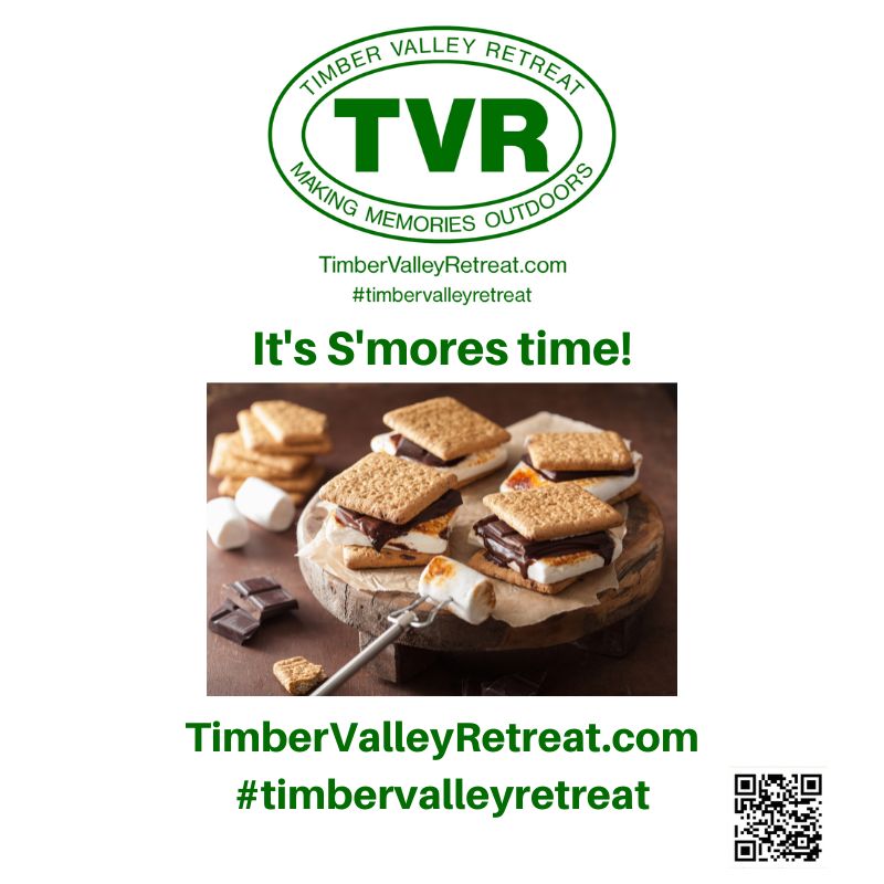 Experience S'mores Campfires Private Glamping Campgrounds at Timber Valley Retreat. Discover Western Marylands Enchanted Escape for a cozy, pet-friendly cabin adventure.