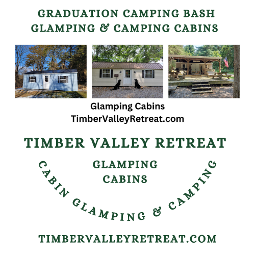 Graduation Celebration Camping and Glamping Cabins Maryland