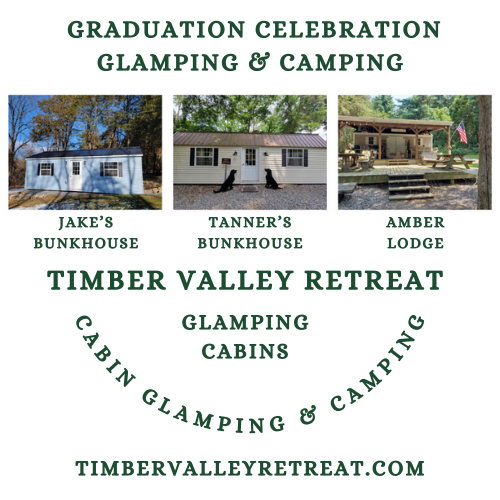 Graduation Glamping Cabins Maryland Celebration