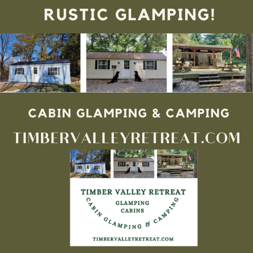 Rustic Cabin Glamping Camping Western Maryland