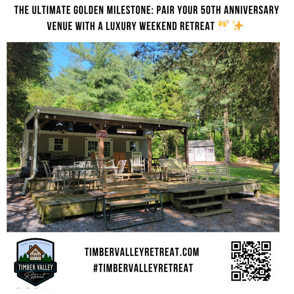 Celebrate in style! Our Anniversary Party Cabin Glamping Campgrounds offer the best Glamping Cabins Anniversary Celebration Party Maryland experience for couples. ⛺