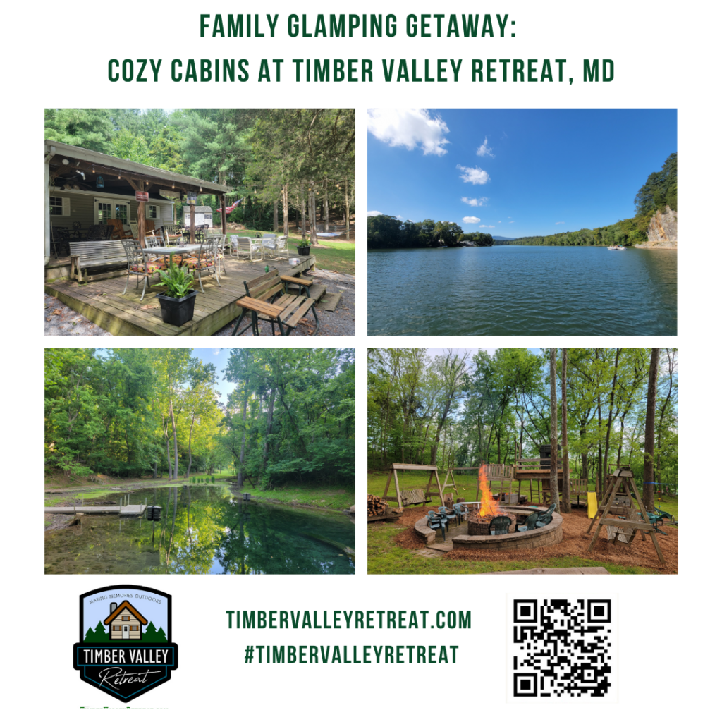 Plan your Family Glamping Cabins Clear Spring Maryland trip at Timber Valley Retreat. Enjoy 15 private acres of luxury camping near the C&O Canal and Potomac River.