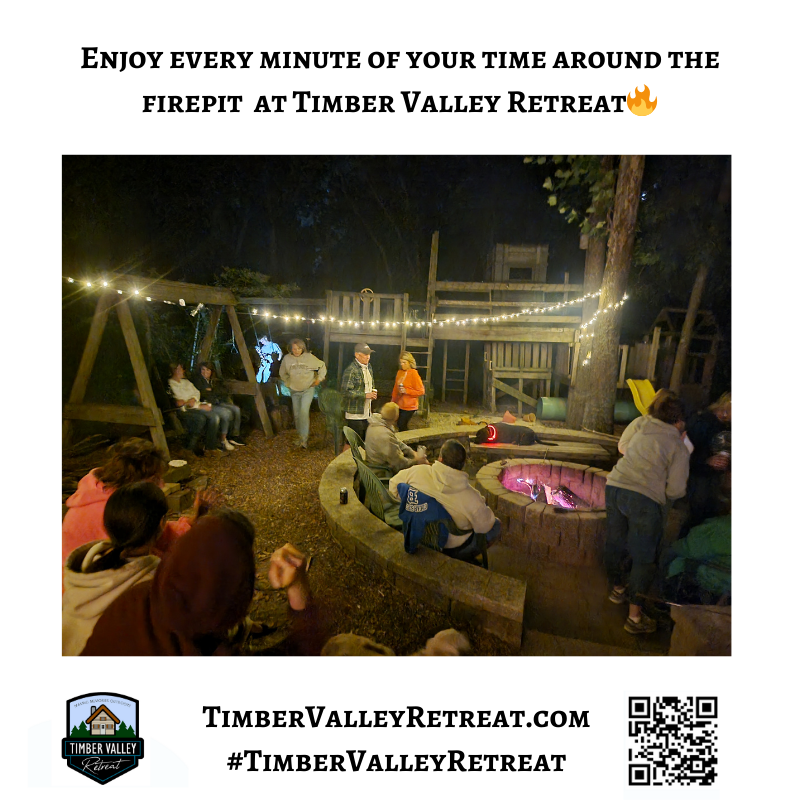 7. The Breathtaking Large Fire Pit 🔥
No stay in our Private Camping Cabins is complete without a gathering around our massive, inviting fire pit. As the stars emerge over Washington County, Maryland, the fire provides a warm, nostalgic glow. It is the spectacular place for roasting s’mores, sharing stories, and stargazing. Because we are far from city lights, the celestial production above is absolutely world-class.