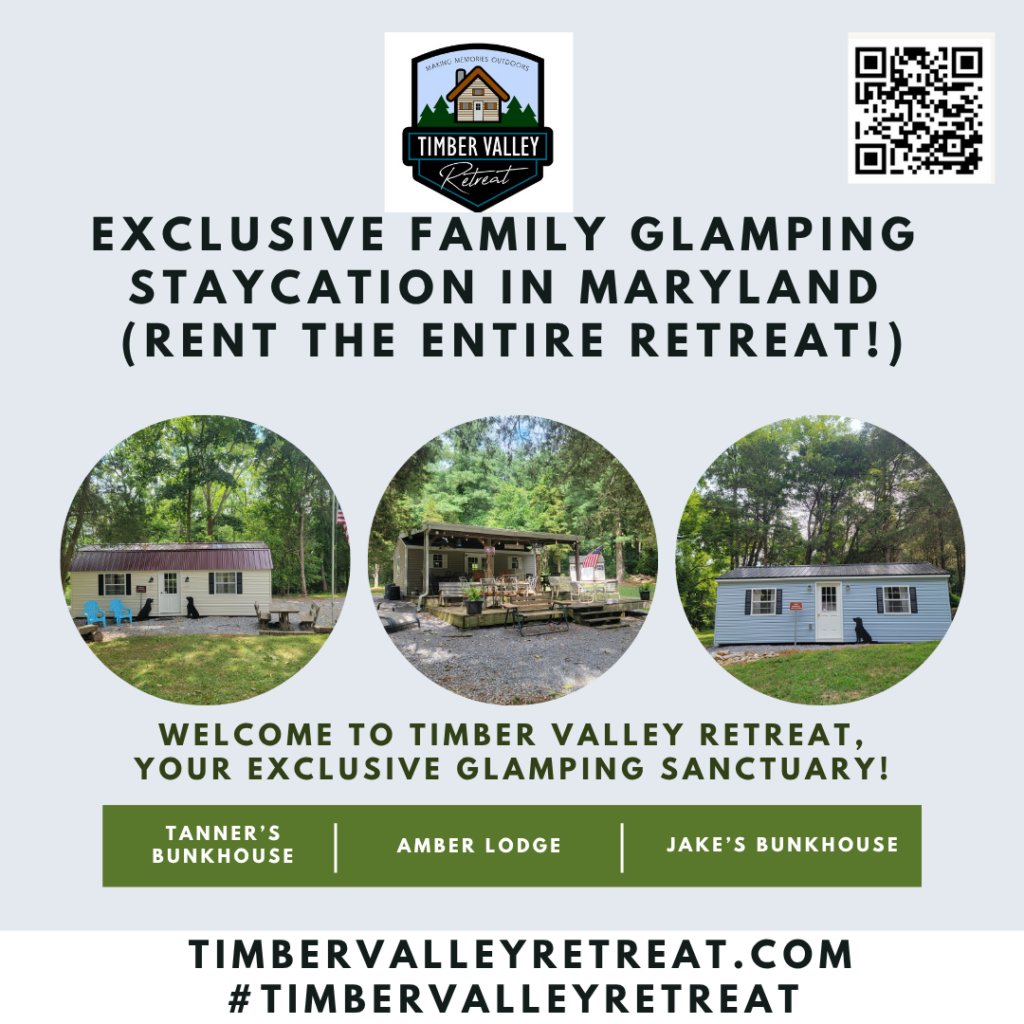 Start Planning Your Family Staycation at Timber Valley Retreat
In just four short months, Timber Valley Retreat will come alive with excitement! As the seasons shift and the Maryland timber begins its breathtaking transformation, now is the time to secure your Family Staycation. Why settle for leftover dates when you can choose the ideal window for your legendary escape? At Timber Valley Retreat, we offer a premier experience at our luxury Glamping Cabin Campgrounds, designed to help you unplug from the "whirlwind" and reconnect with what matters most. ✨