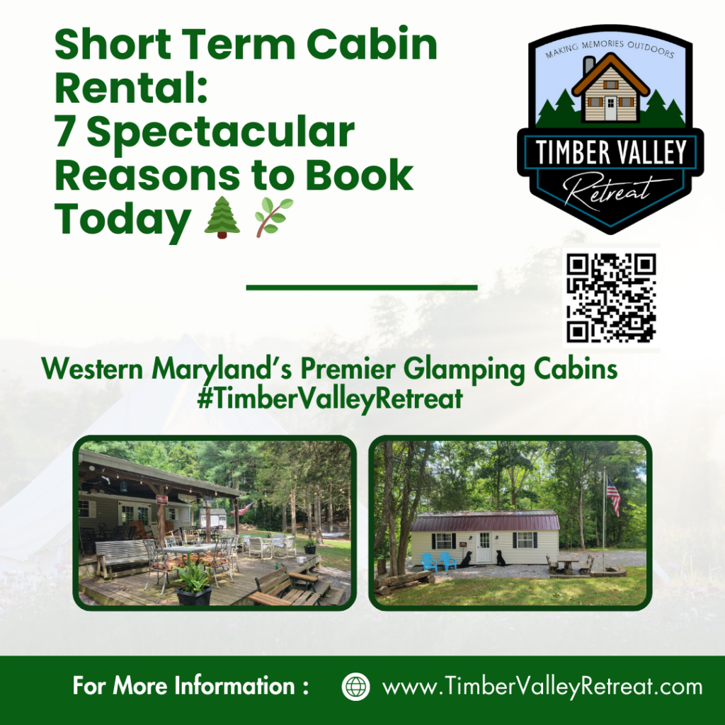 Looking for a short term cabin rental in Clear Spring, Maryland? Discover why Timber Valley Retreat offers the most spectacular luxury glamping and contractor stays.