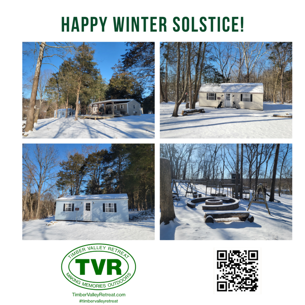 See the winter beauty of our Best Maryland Glamping site! Get ready for spring at our 3 Cabin Campground near DC, VA, PA, and WV. Book your opening dates! 🌷