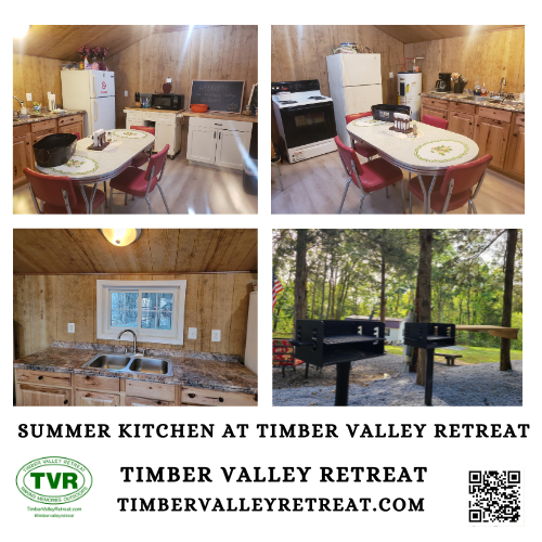 Exclusive Private Glamping Campground - 7. Culinary Delights in the Full Summer Kitchen 🥘🥩
Feeding a group of 15 is easy in our fully-equipped summer kitchen. Private Glamping means you have a professional space to prepare your meals in the fresh air.

Outdoor Grilling: Enjoy a sunset BBQ at our large pavilion.
Local Flavors: Stop at a nearby farm stand for fresh Washington County produce. According to Maryland’s Best, local corn and peaches are at their peak during the summer months. This adds a delicious, authentic layer to your Summer Getaway. 🌽🍷
