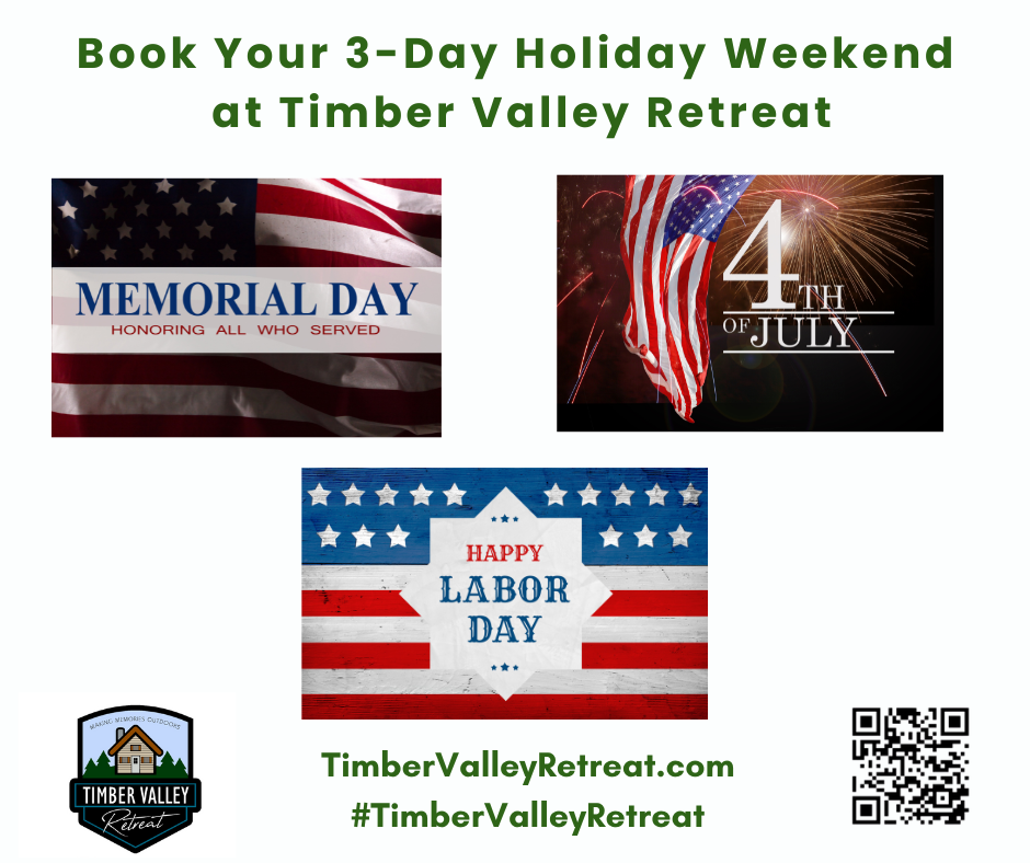 🚨 Alert! Book Your Exclusive 3-Day Holiday Weekend at Timber Valley Retreat