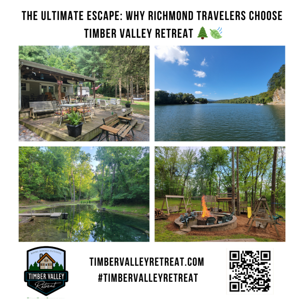 Escape the Richmond hustle! 🌲 Discover why Timber Valley Retreat is the preferred luxury nature retreat for RVA travelers seeking a peaceful reset. ✨