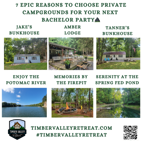 7 Best Reasons to Pick Private Campgrounds Clear Spring Maryland for a Bachelor Party 🍻
Planning a legendary send-off for a groom is a high-stakes mission that requires the perfect location. If you are looking for a venue that offers total freedom, high-octane adventure, and exclusive bonding, you should be looking at private campgrounds Clear Spring Maryland. Unlike public parks with crowded sites and strict rules, a private venue like Timber Valley Retreat provides a 100-acre mountain paradise designed specifically for large groups and unforgettable celebrations.