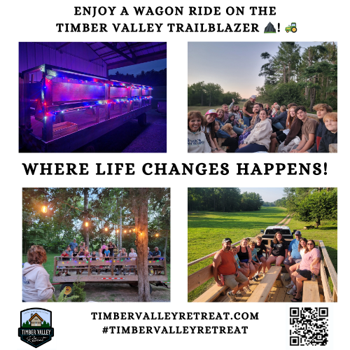 The Timber Valley Trailblazer Wagon Ride 🚜
Exclusive to our guests, the Timber Valley Trailblazer wagon ride is an unforgettable way to see the estate. We take you through the trails, highlighting the various sights and sounds of the spring season. It’s a hit with kids and adults alike, offering a unique perspective on the 100-acre farm that you just can't get on foot.