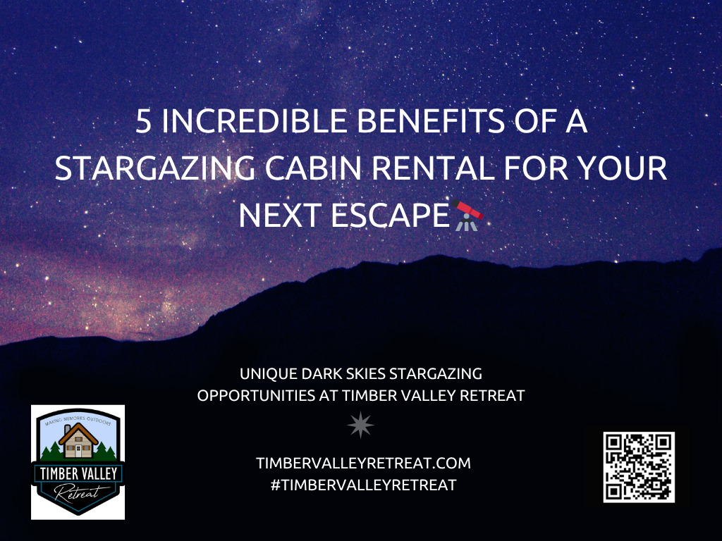 In our modern, hyper-connected world, the glow of the city never truly fades. For many of us, the sight of a truly dark, star-filled sky is a distant memory or something only seen in documentaries. This is why the rise of astrotourism is so significant. Choosing a stargazing cabin rental at Timber Valley Retreat isn't just about finding a place to sleep; it’s about rediscovering the universe from your own front porch on our 100-acre property. 🔭