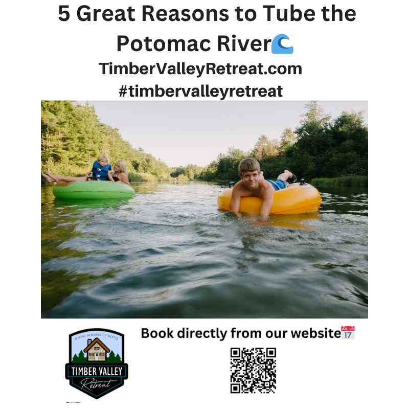 Ready for the ultimate summer escape? 🌿
Tube the Potomac River 🌊 just minutes from your private cabin getaway
Experience summer at Private Timber Valley Retreat 🌿
Come tube the Potomac River and experience one of the most relaxing outdoor adventures in Maryland while staying at the Private Timber Valley Retreat.
