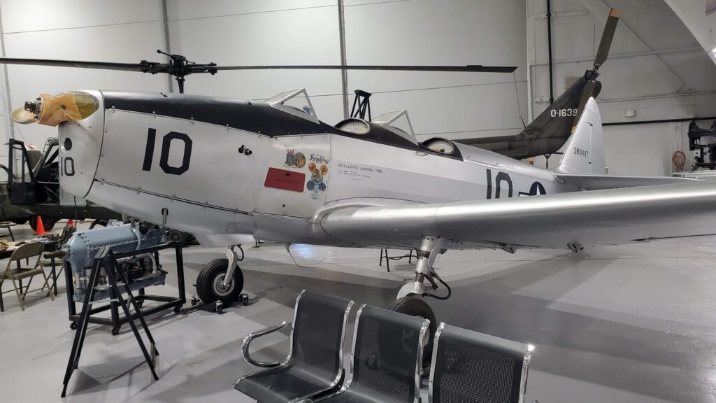 The 1943 Fairchild PT-19. at the Hagerstown Aviation Museum.