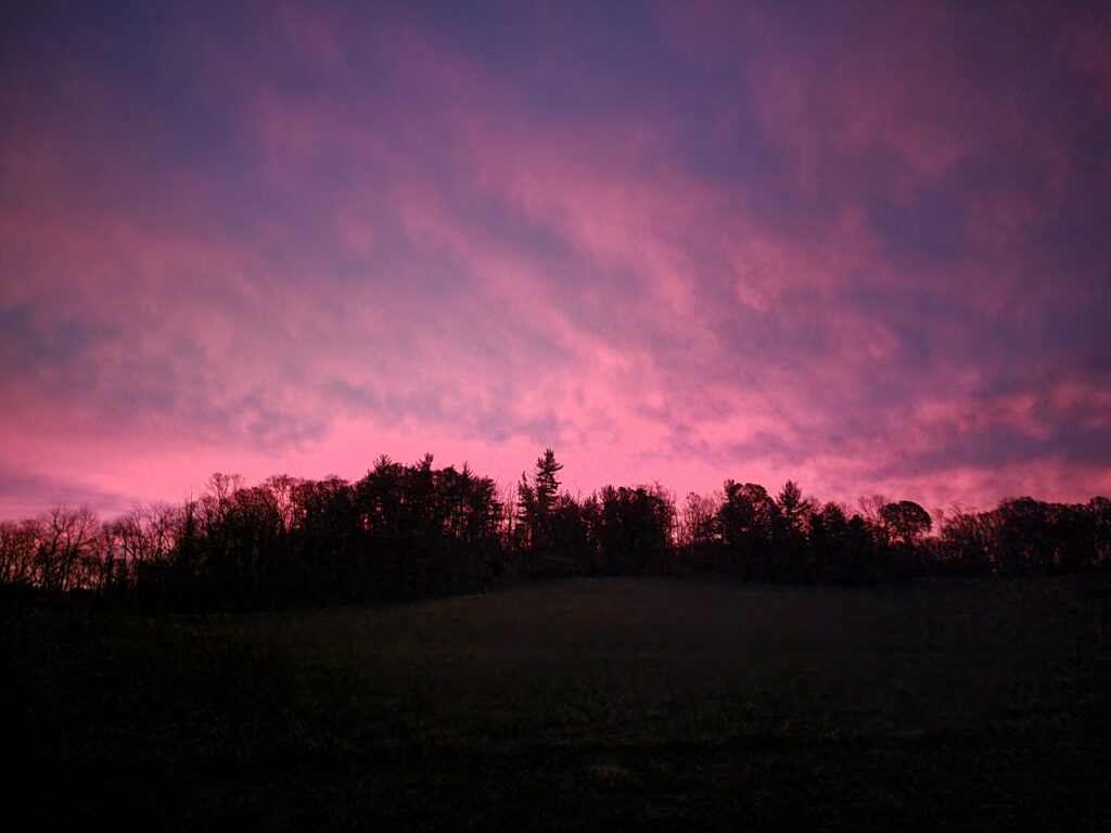 Experience the Healing Power of a Sunrise at Timber Valley Retreat. AS a new day begins at Timber Valley.