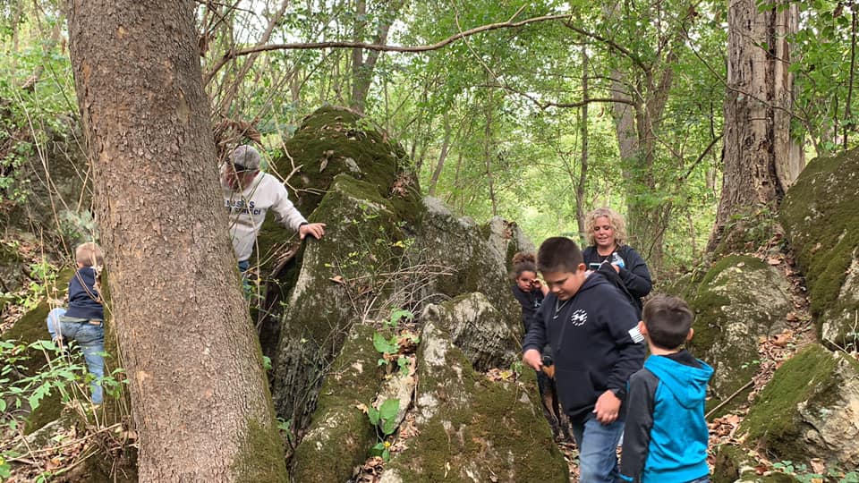 Outdoor Family Adventure Maryland with children exploring the natural surroundings at Timber Valley Retreat